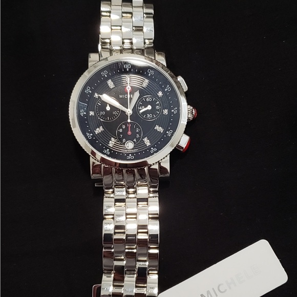 Michele Sport Sail Black Diamond Dial Watches